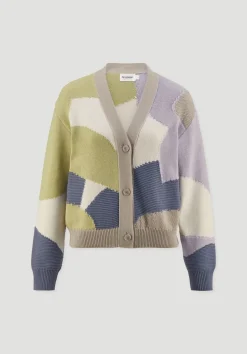 hessnatur Strick Jacke Relaxed aus reiner Bio-Baumwolle von taupe Clearance