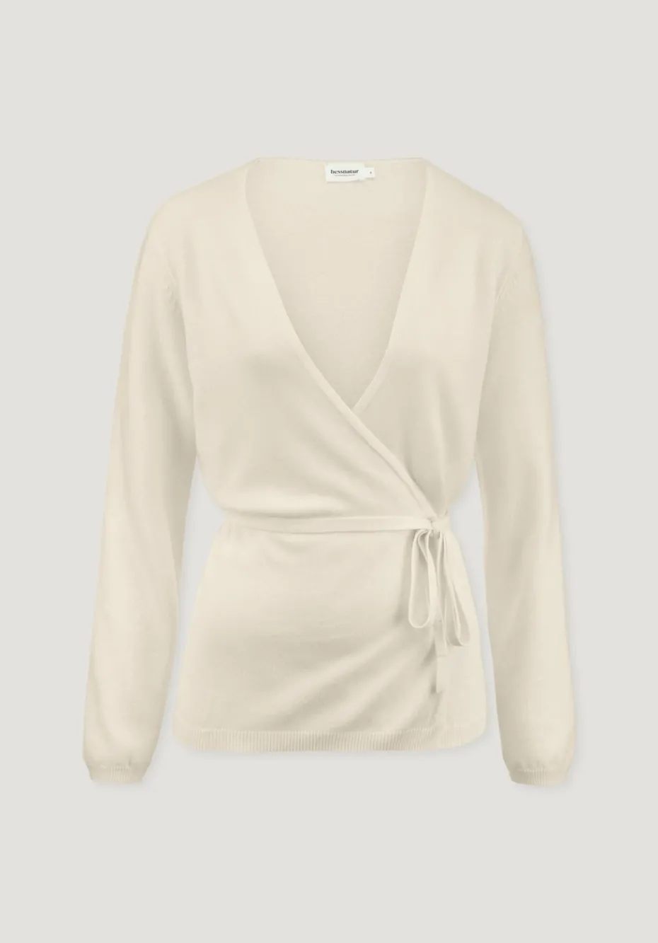 hessnatur Strick Jacke Relaxed aus Bio-Merinowolle mit Cashmere von naturweiss Sale