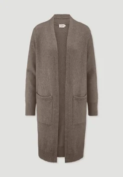 hessnatur Strick Jacke Relaxed aus Bio-Merinowolle mit Bio-Baumwolle von camel Hot