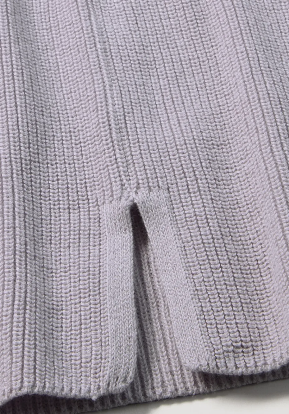 hessnatur Strick Jacke Relaxed aus reiner Bio-Baumwolle von pastell lavendel