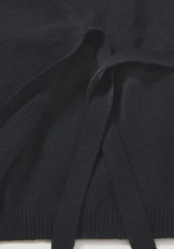 hessnatur Strick Jacke Relaxed aus Bio-Merinowolle mit Cashmere von schwarz Clearance