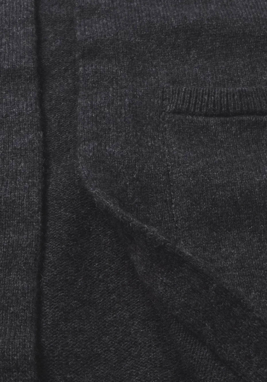 hessnatur Strick Jacke Relaxed aus Bio-Merinowolle mit Bio-Baumwolle von anthrazit Online