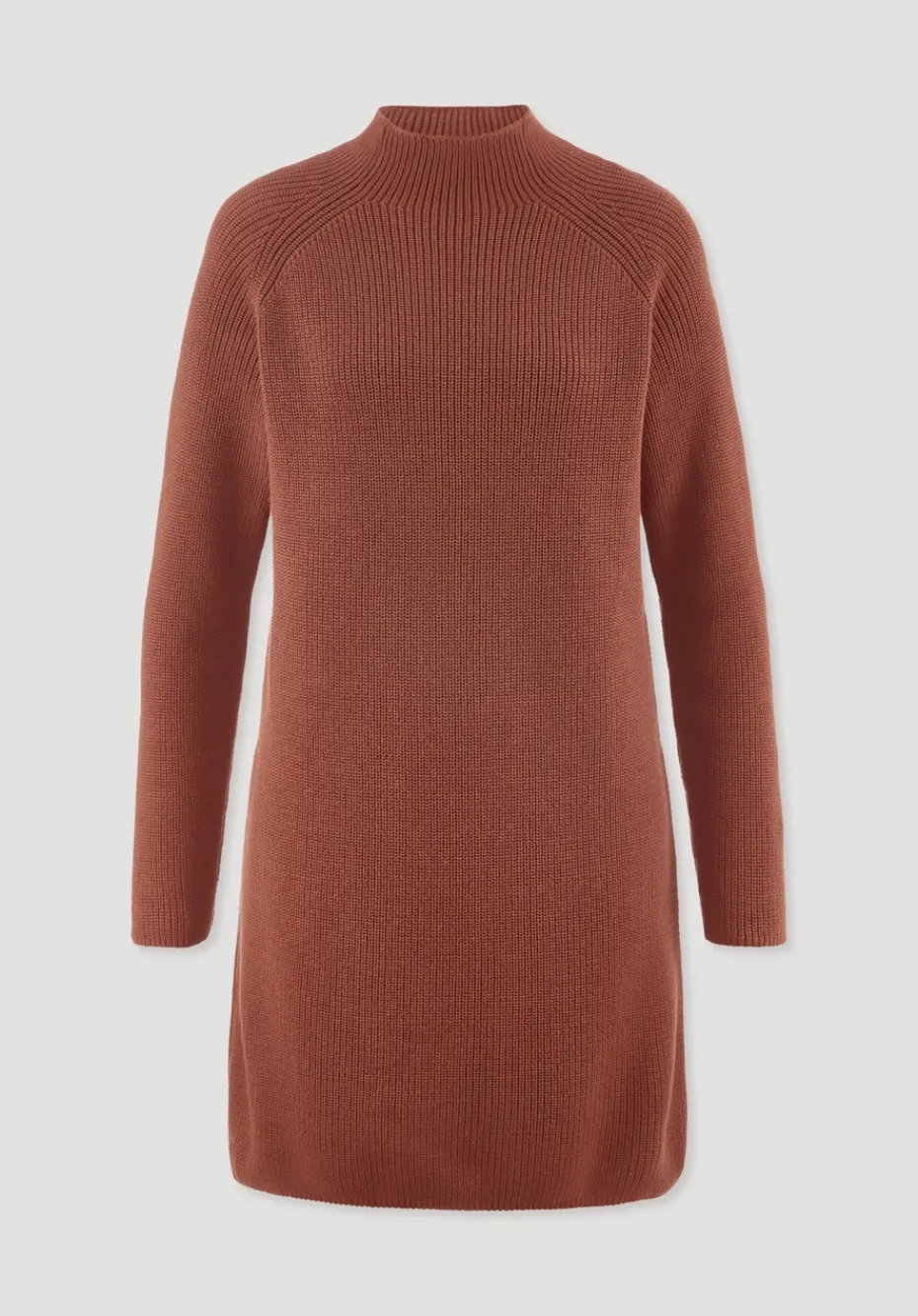 hessnatur Strick Kleid Regular aus reiner Bio-Baumwolle von rost Sale