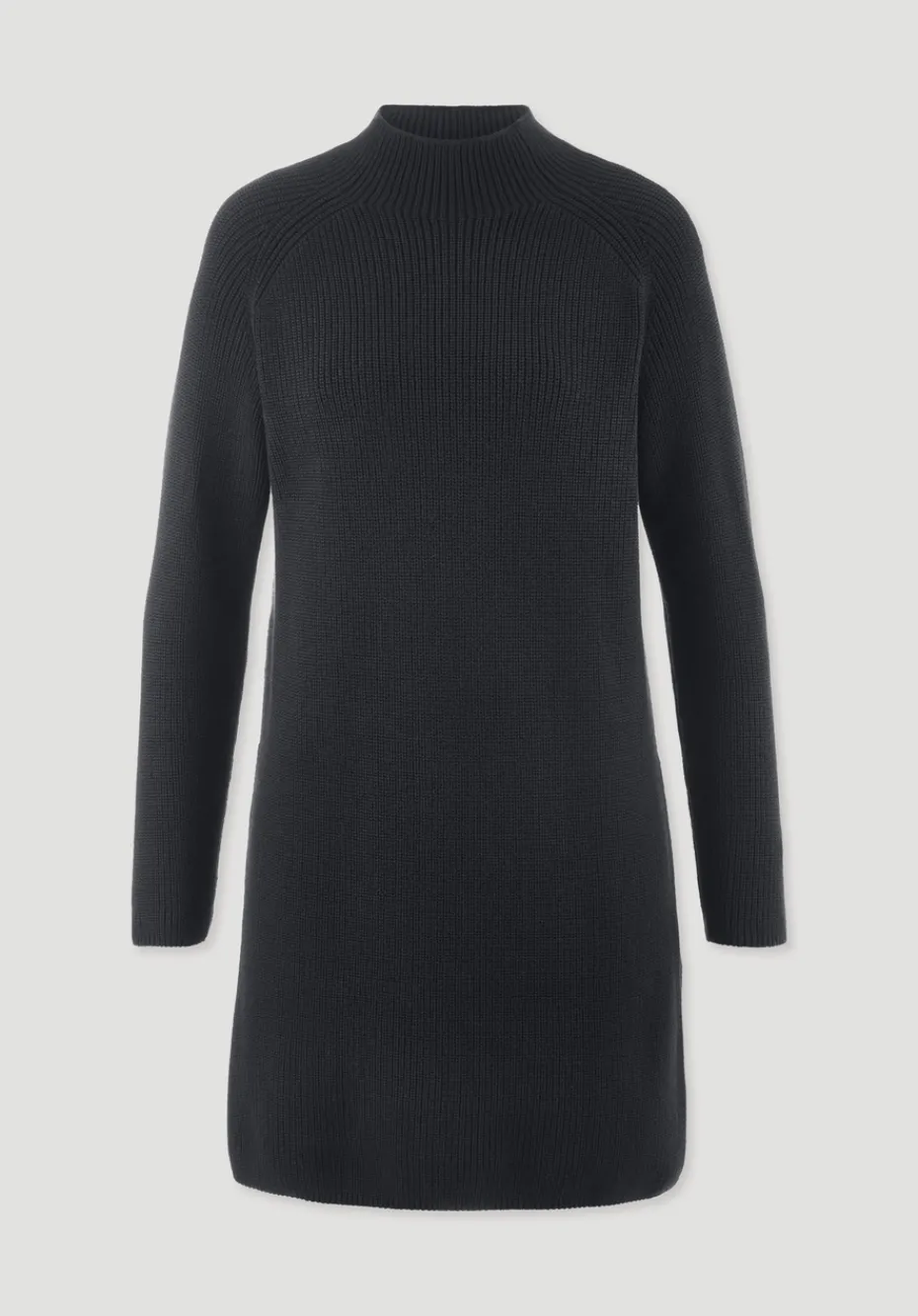 hessnatur Strick Kleid Regular aus reiner Bio-Baumwolle von schwarz Discount