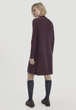 hessnatur Strick Kleid Relaxed aus TENCEL™ Lyocell mit Bio-Baumwolle von schwarzbeere Clearance