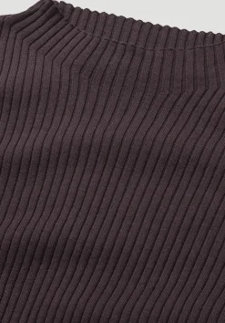 hessnatur Strick Pullover Fitted aus TENCEL™ Lyocell mit Bio-Baumwolle von schwarzbeere Outlet