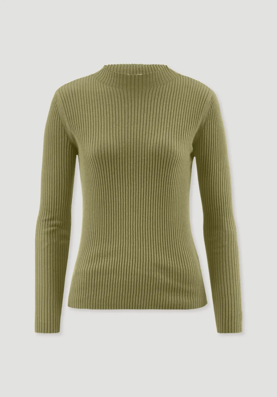 hessnatur Strick Pullover Fitted aus TENCEL™ Lyocell mit Bio-Baumwolle von moos