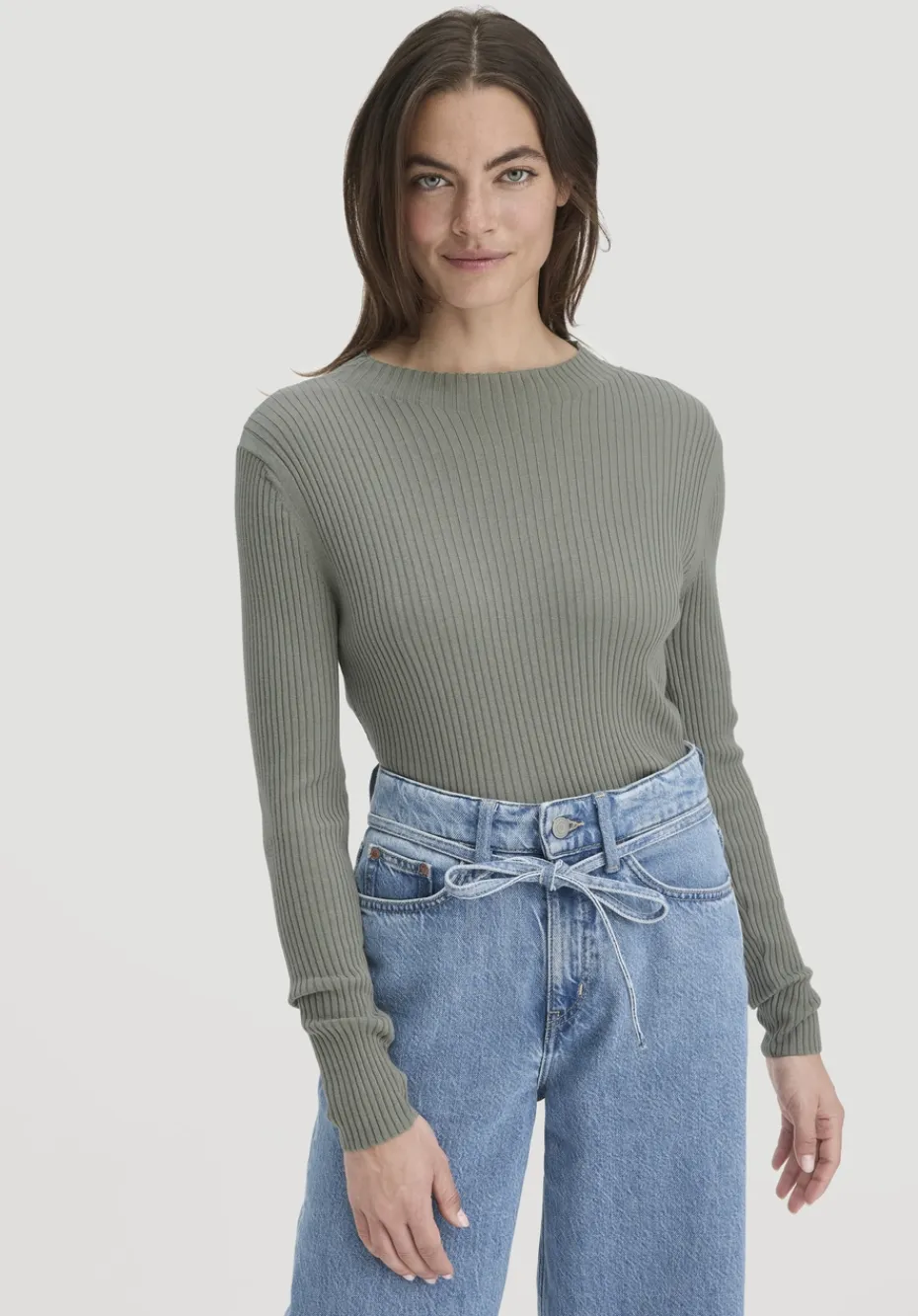 hessnatur Strick Pullover Fitted aus TENCEL™ Lyocell mit Bio-Baumwolle von steppengras Clearance