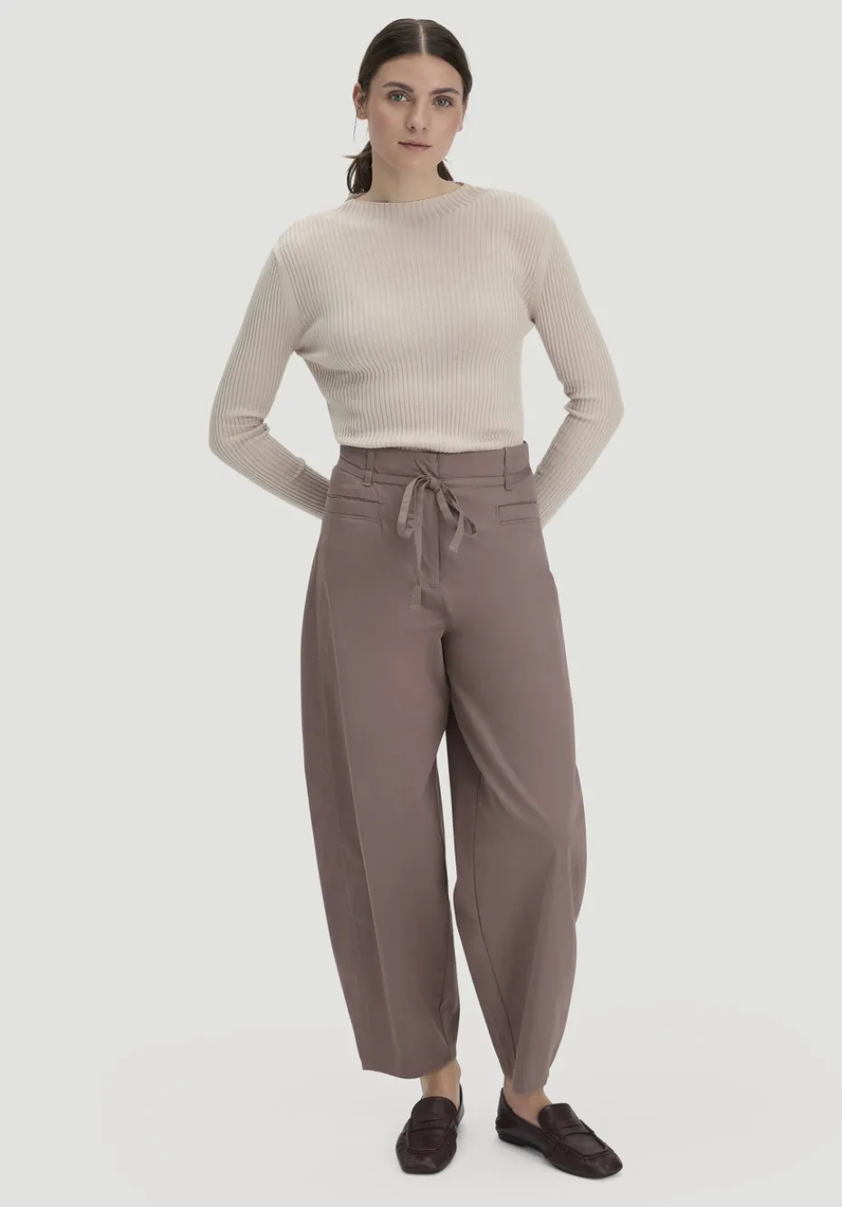 hessnatur Strick Pullover Fitted aus TENCEL™ Lyocell mit Bio-Baumwolle von düne New