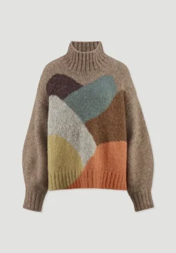 hessnatur Strick Pullover Oversize aus Alpaka mit Bio-Baumwolle von naturcamel Clearance