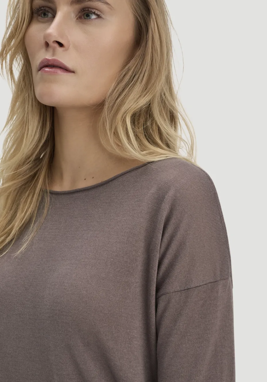 hessnatur Strick Pullover Oversize aus TENCEL™ Lyocell mit Bio-Baumwolle von mocca Best