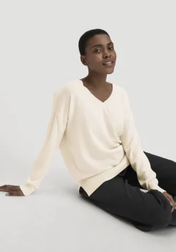 hessnatur Strick Pullover Oversized aus Bio-Merinowolle mit Cashmere von naturweiss Online