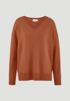 hessnatur Strick Pullover Oversized aus Bio-Merinowolle mit Cashmere von rotorange Discount