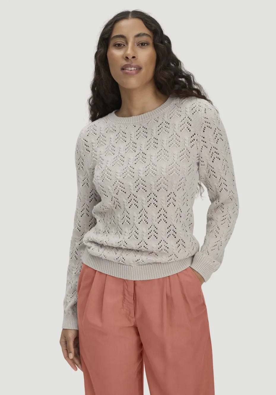 hessnatur Strick Pullover Regular aus Bio-Baumwolle und Wolle von düne Best