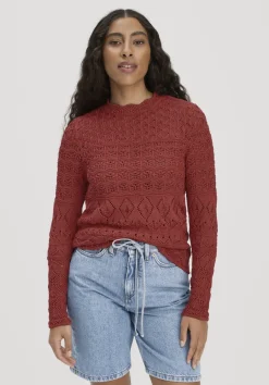 hessnatur Strick Pullover Regular aus reiner Bio-Baumwolle von terrakotta Best