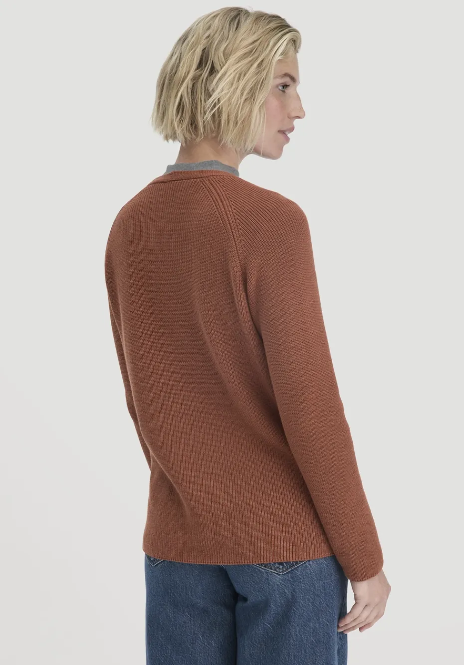 hessnatur Strick Pullover Regular aus reiner Bio-Baumwolle von rost