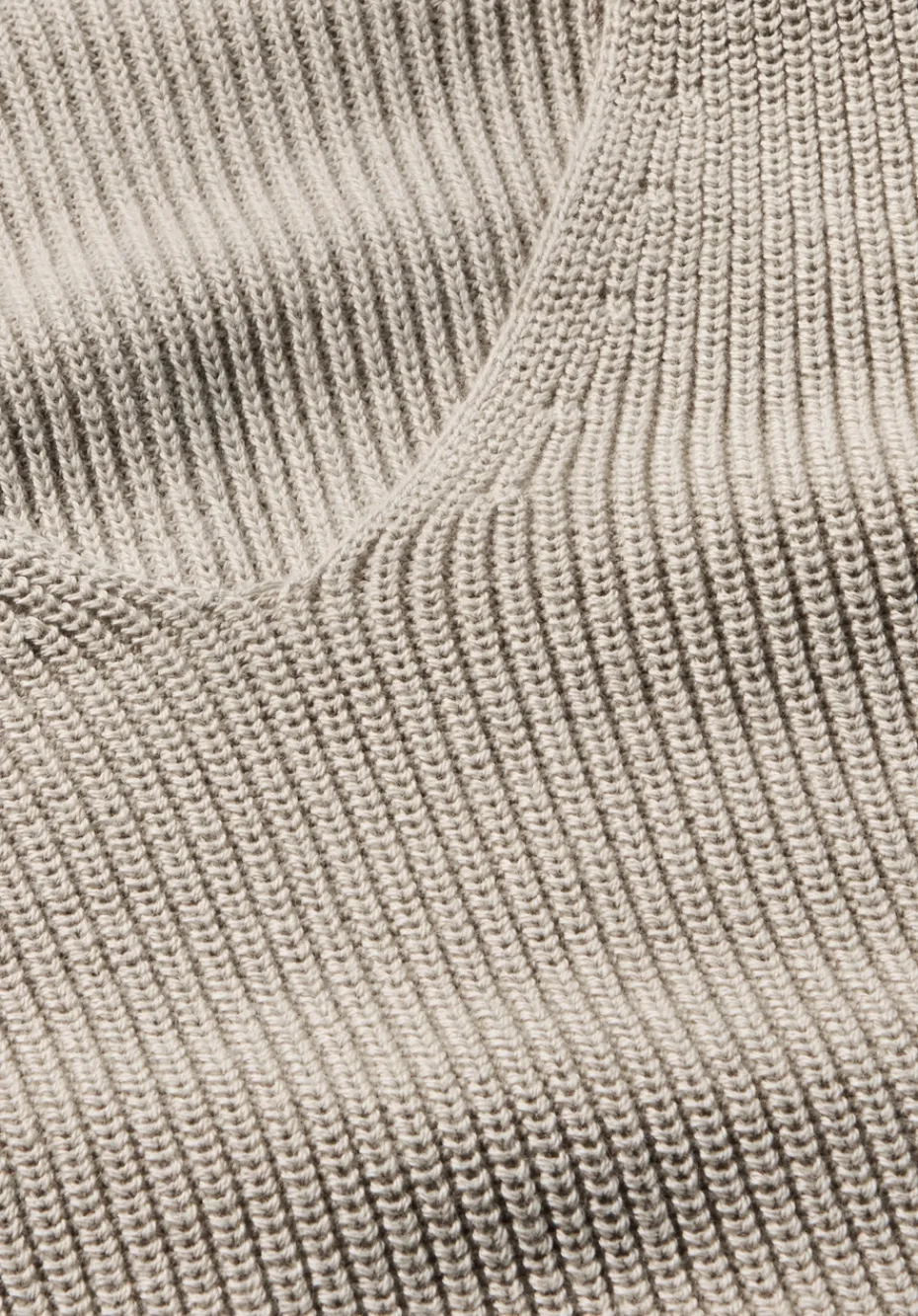 hessnatur Strick Pullover Regular aus reiner Bio-Baumwolle von taupe Clearance