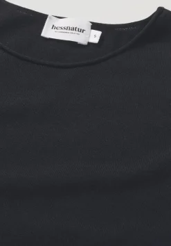 hessnatur Strick Pullover Regular aus reiner Bio-Merinowolle von schwarz Sale