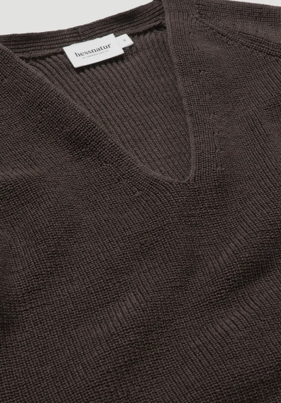 hessnatur Strick Pullover Regular aus reiner Bio-Baumwolle von kakao braun