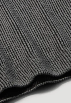 hessnatur Strick Pullover Regular aus Bio-Baumwolle mit Bio-Merinowolle von dunkelgrau Sale