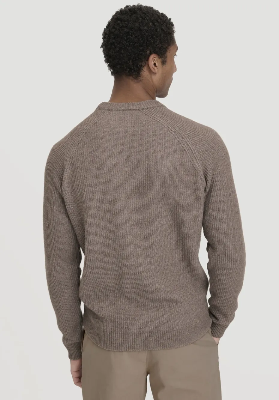 hessnatur Strick Pullover Regular aus Bio-Baumwolle mit Bio-Merinowolle von camel Clearance