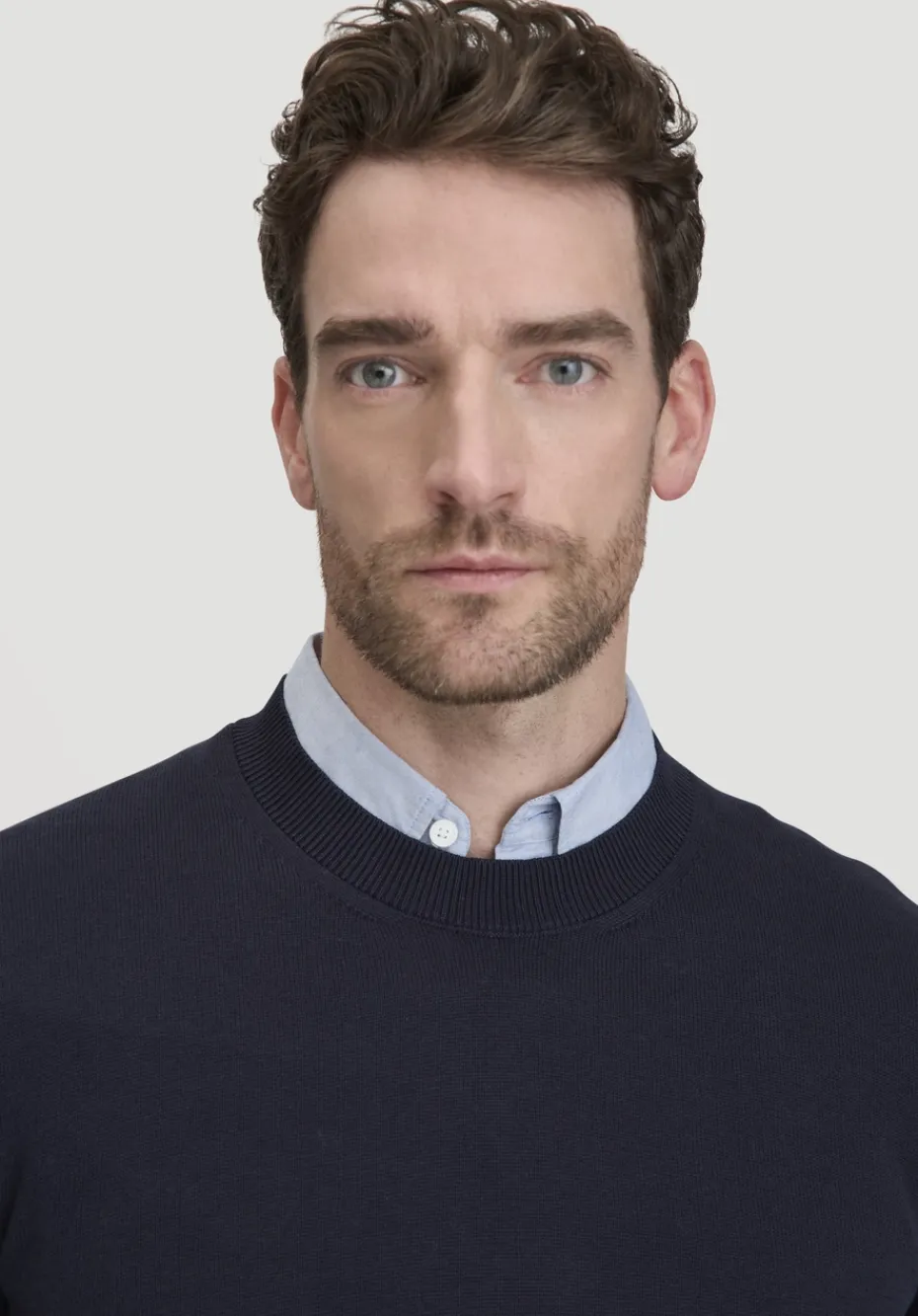 hessnatur Strick Pullover Regular aus reiner Bio-Baumwolle von marine Clearance