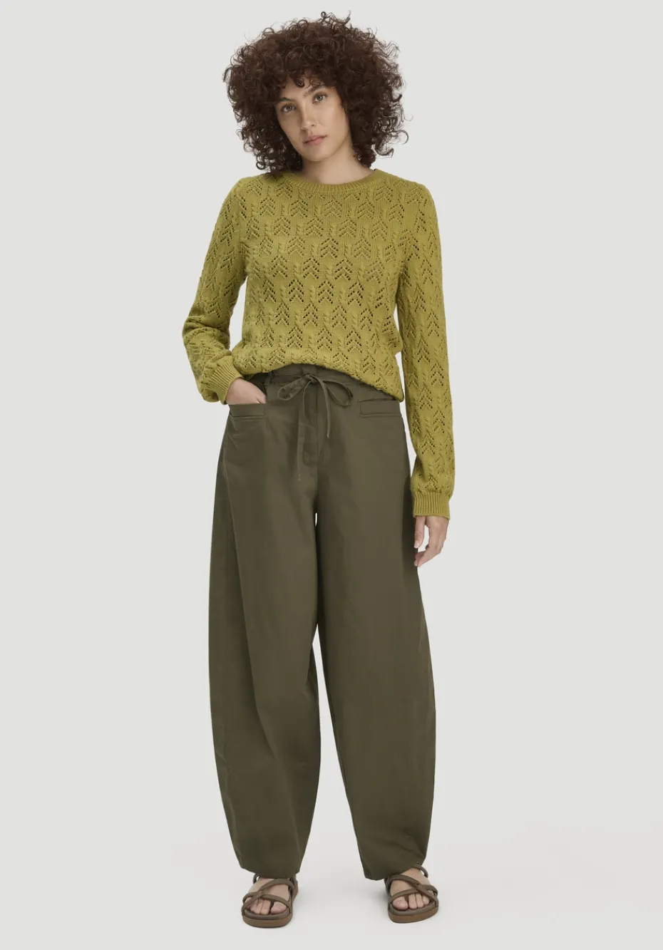 hessnatur Strick Pullover Regular aus Bio-Baumwolle und Wolle von sommermoos