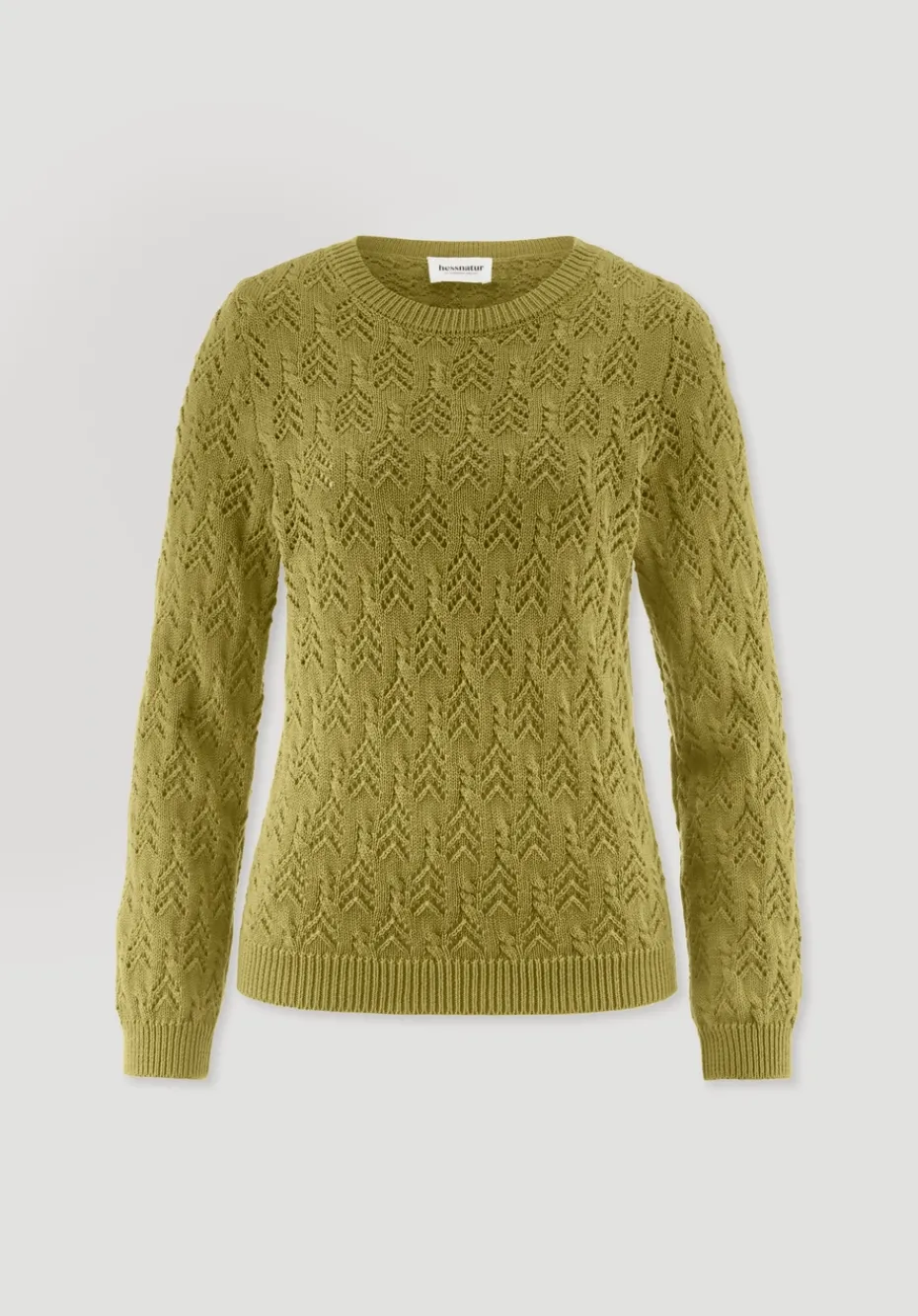 hessnatur Strick Pullover Regular aus Bio-Baumwolle und Wolle von sommermoos