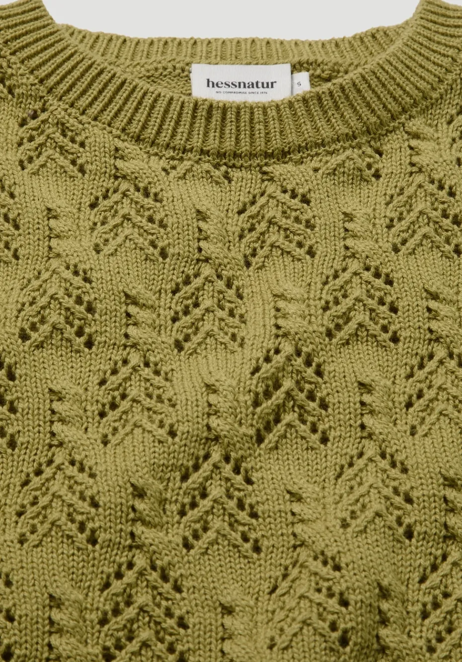 hessnatur Strick Pullover Regular aus Bio-Baumwolle und Wolle von sommermoos