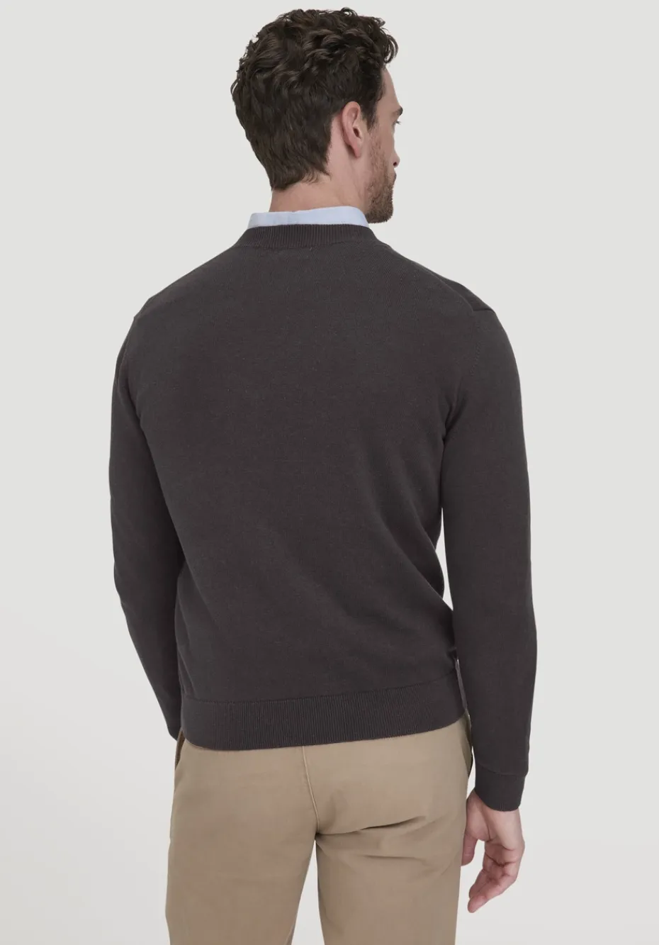 hessnatur Strick Pullover Regular aus reiner Bio-Baumwolle von kaffeebraun Best