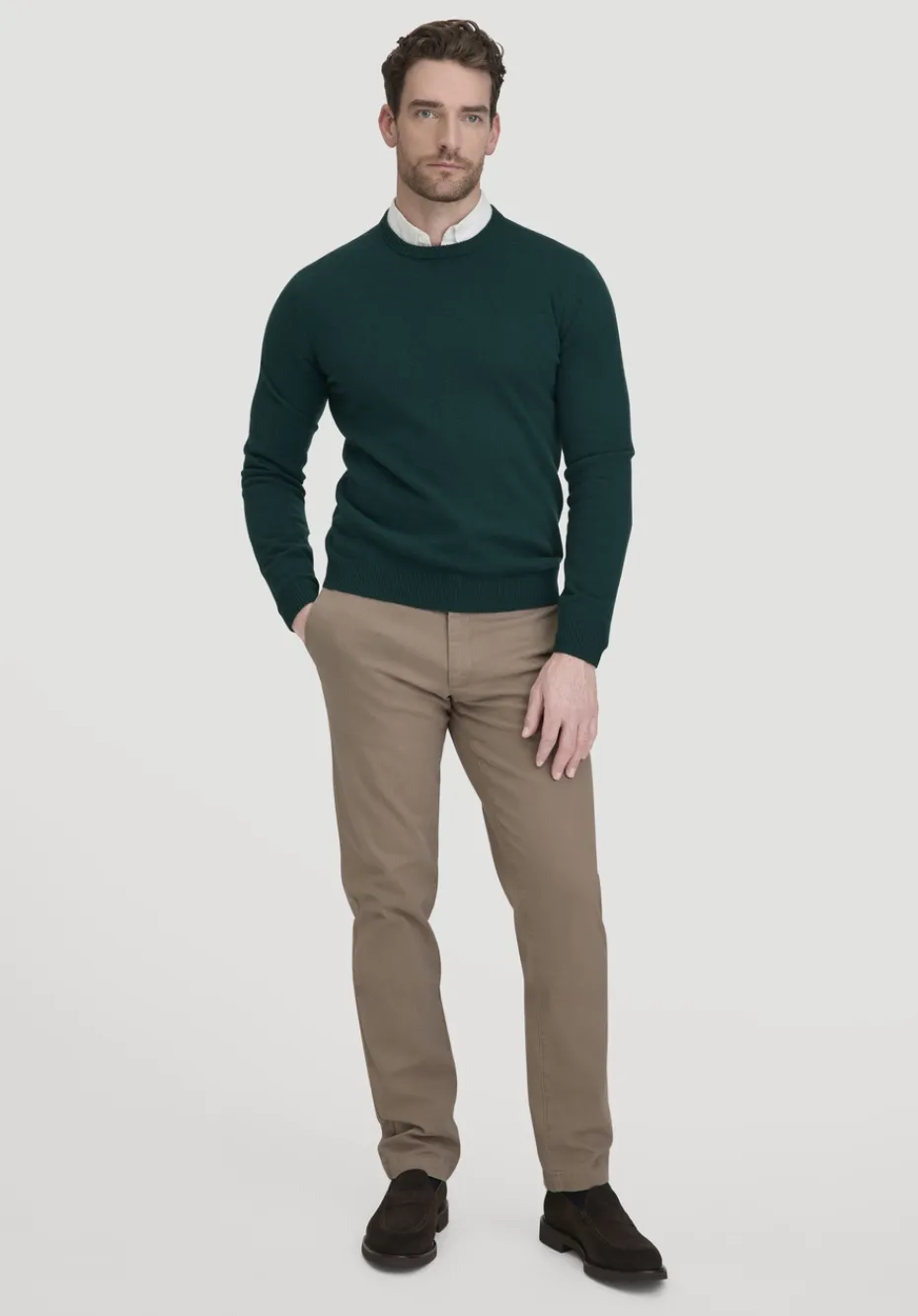 hessnatur Strick Pullover Regular BETTER RECYCLING aus reinem Cashmere von petrolgrün Sale
