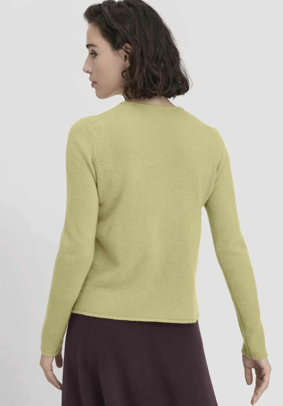 hessnatur Strick Pullover Regular BETTER RECYCLING aus reinem Cashmere von helles moos Discount