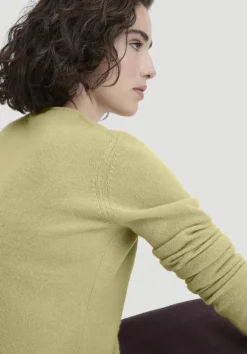 hessnatur Strick Pullover Regular BETTER RECYCLING aus reinem Cashmere von helles moos Discount