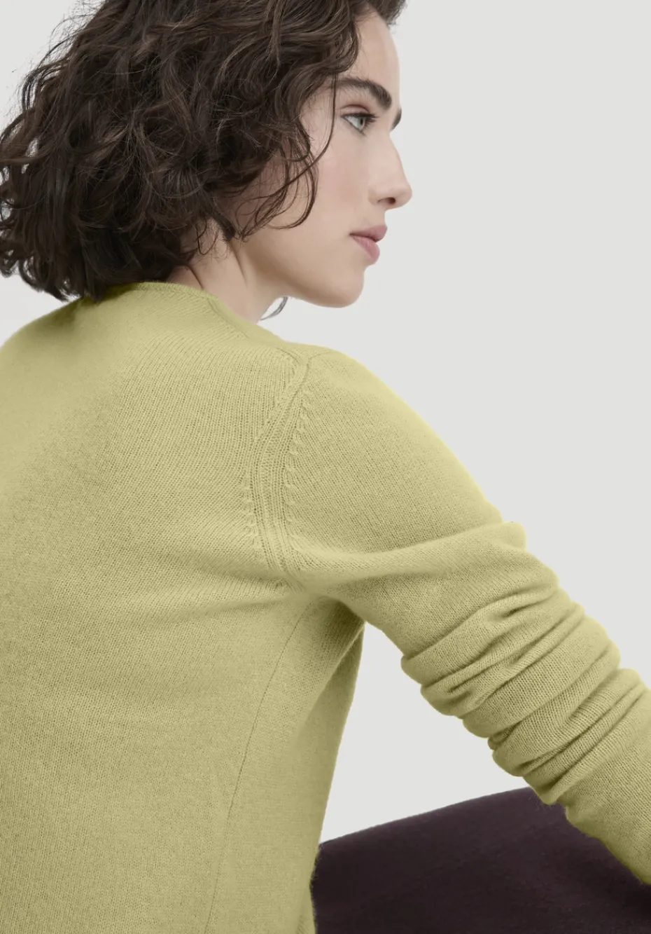 hessnatur Strick Pullover Regular BETTER RECYCLING aus reinem Cashmere von helles moos Discount