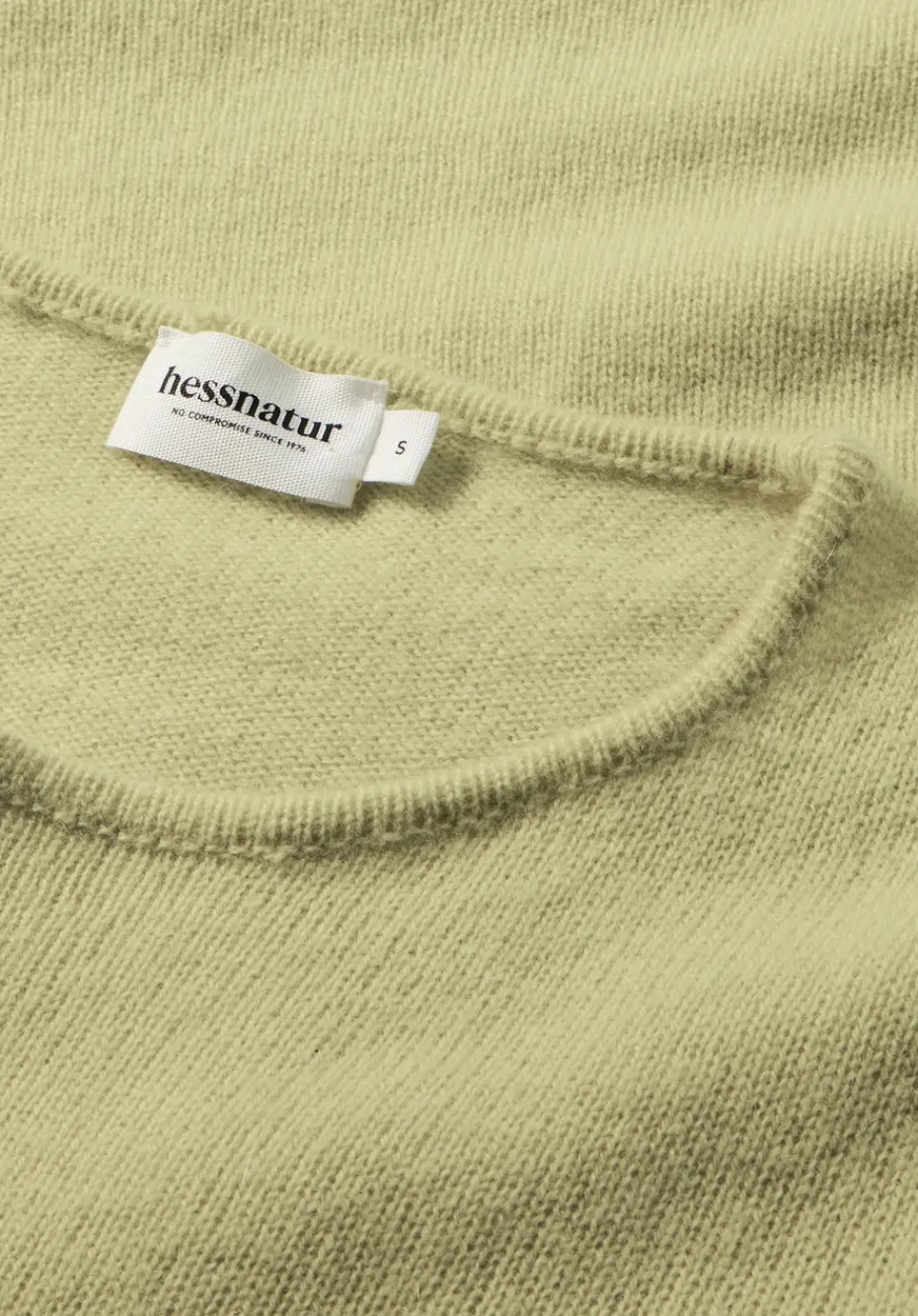 hessnatur Strick Pullover Regular BETTER RECYCLING aus reinem Cashmere von helles moos Discount