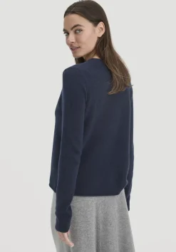 hessnatur Strick Pullover Regular BETTER RECYCLING aus reinem Cashmere von marine Hot
