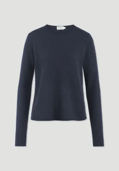 hessnatur Strick Pullover Regular BETTER RECYCLING aus reinem Cashmere von marine Hot