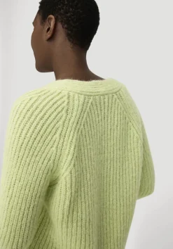 hessnatur Strick Pullover Relaxed aus Alpaka mit Bio-Baumwolle von maigrün Hot