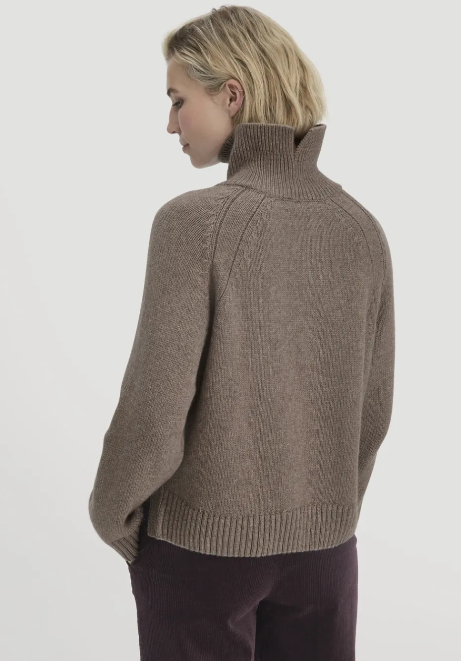 hessnatur Strick Pullover Relaxed aus Bio-Merinowolle mit Bio-Baumwolle von camel Clearance