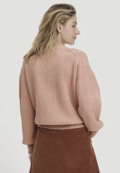 hessnatur Strick Pullover Relaxed aus reiner Bio-Baumwolle von rosé Outlet