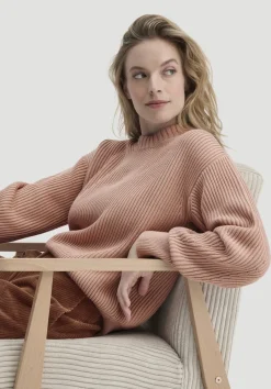 hessnatur Strick Pullover Relaxed aus reiner Bio-Baumwolle von rosé Outlet