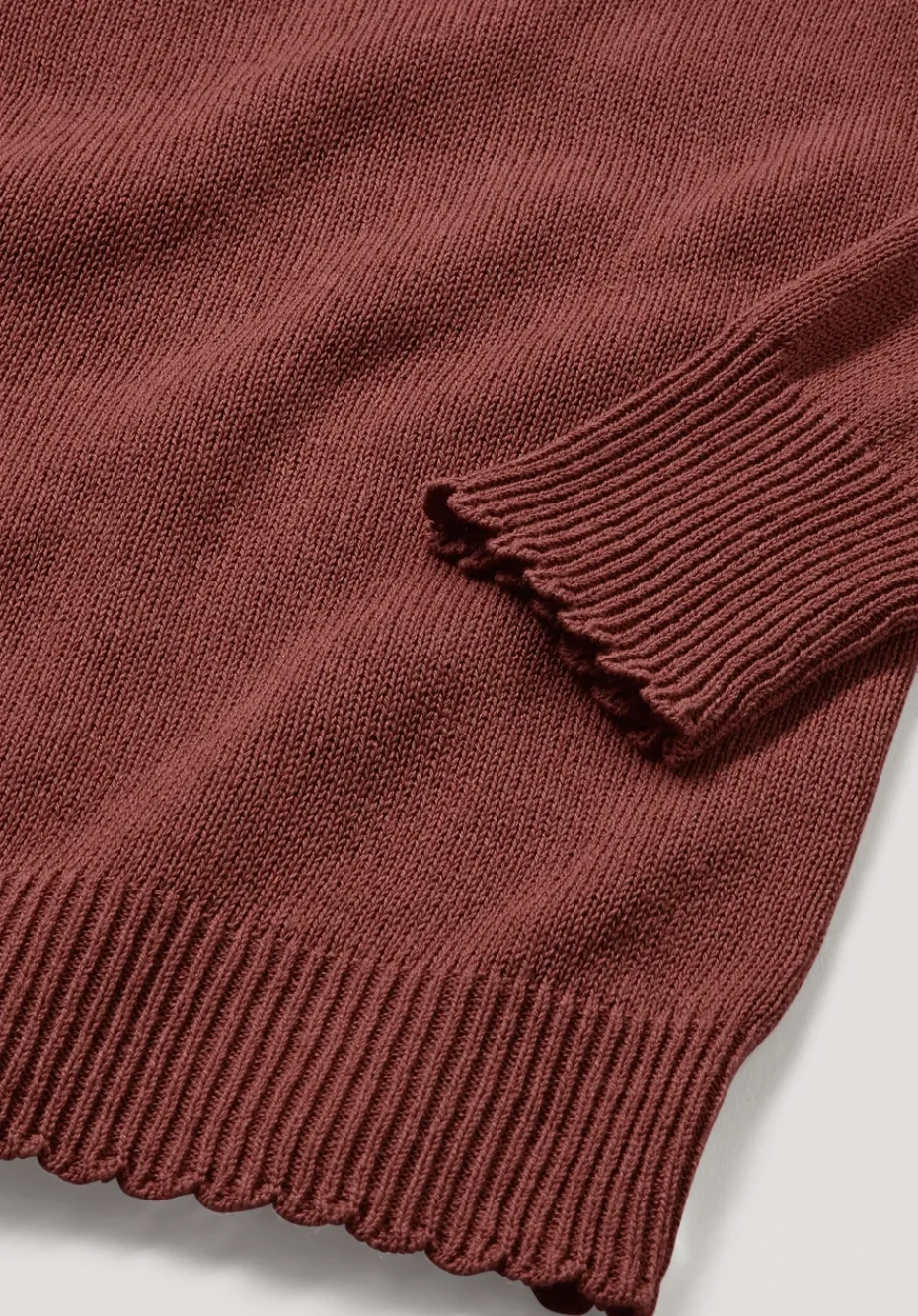 hessnatur Strick Pullover Relaxed aus Leinen mit Bio-Baumwolle und LENZING™ ECOVERO von terrakotta Clearance