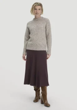 hessnatur Strick Pullover Relaxed aus Alpaka mit Bio-Baumwolle von naturgrau Clearance