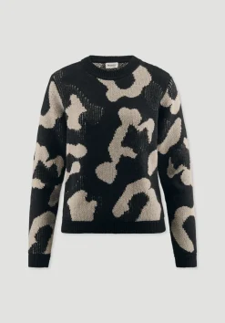 hessnatur Strick Pullover Relaxed aus Bio-Baumwolle und Bio-Schurwolle von taupe Hot