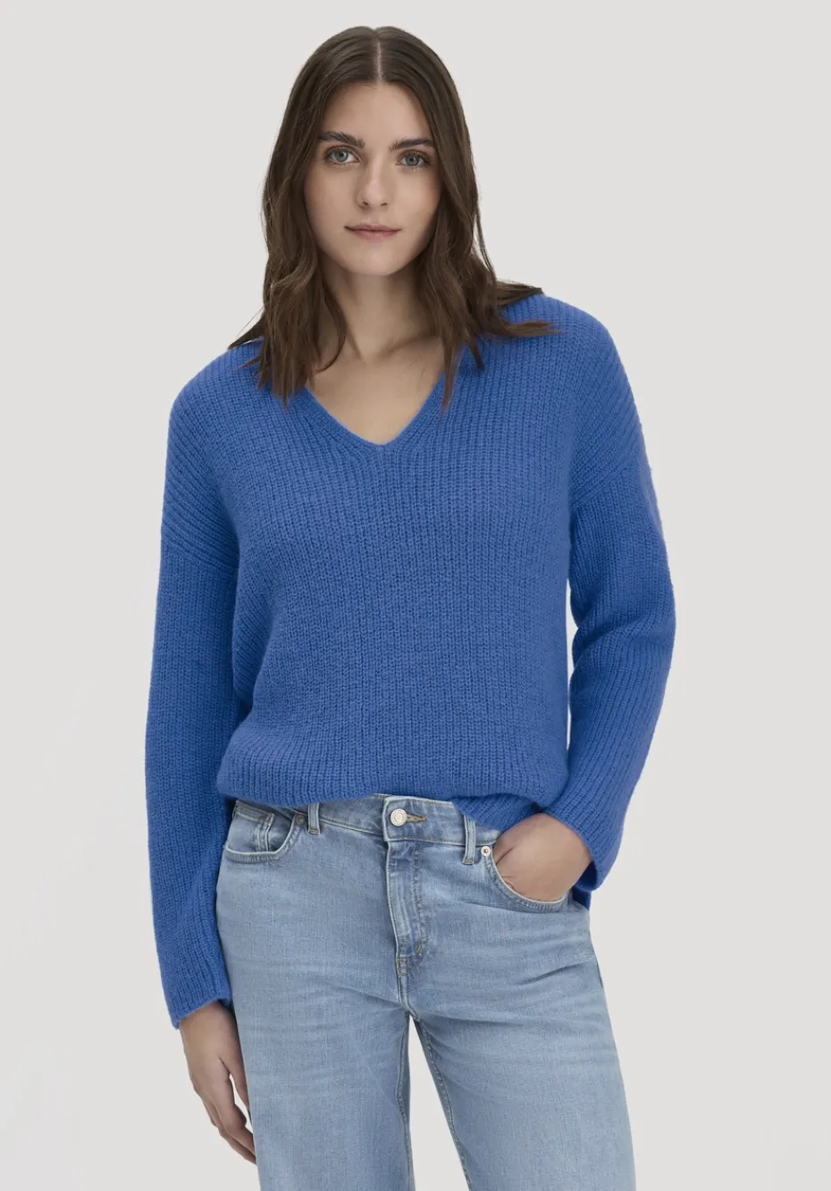 hessnatur Strick Pullover Relaxed aus reinem Alpaka von kornblume Online