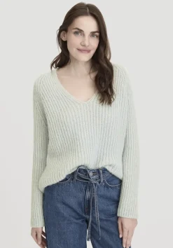 hessnatur Strick Pullover Relaxed aus Alpaka mit Bio-Baumwolle von himmelblau Best