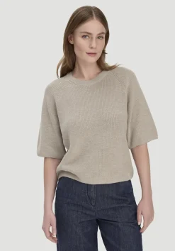 hessnatur Strick Pullover Relaxed aus reiner Bio-Baumwolle von taupe New