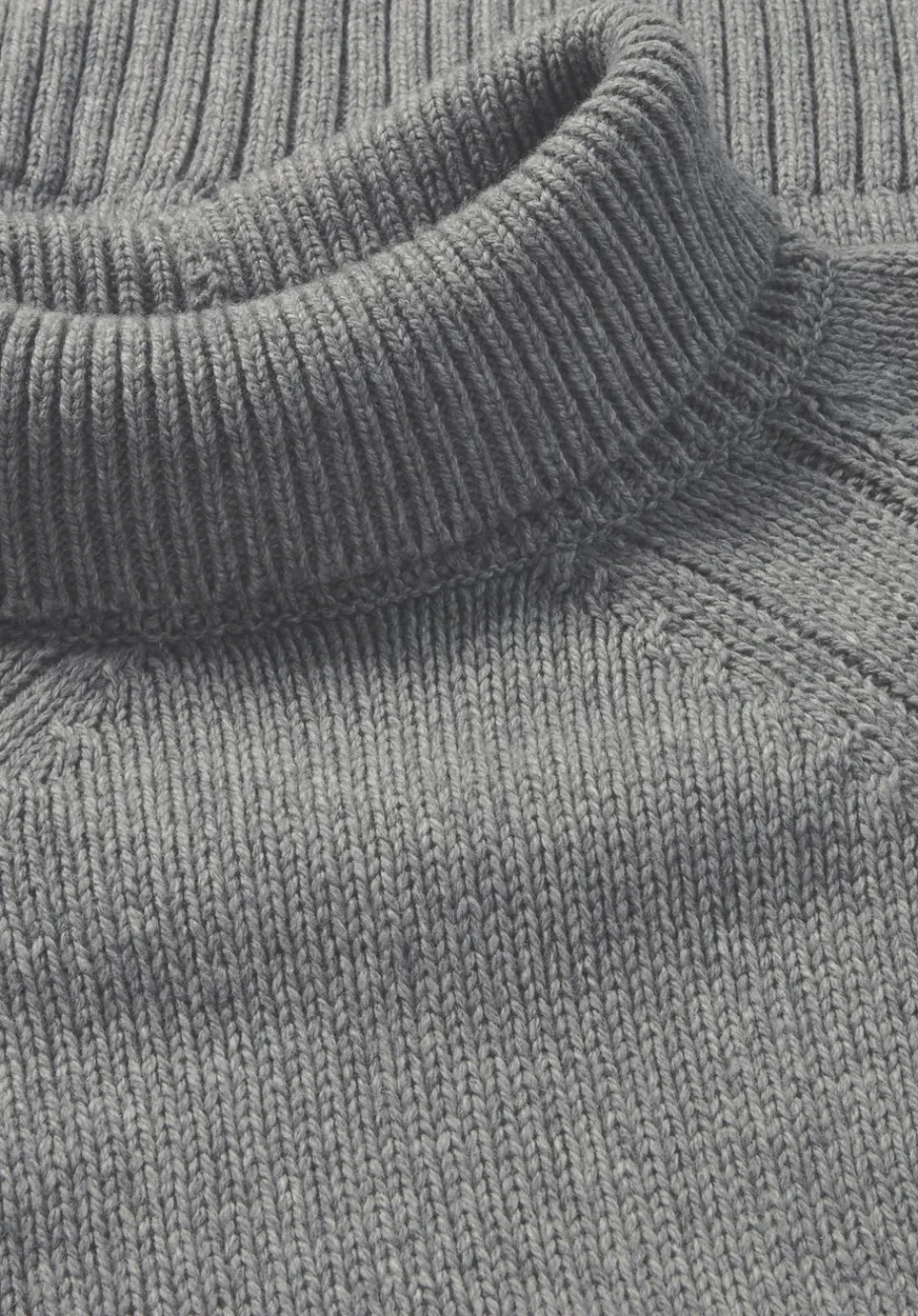 hessnatur Strick Pullover Relaxed aus Bio-Merinowolle mit Bio-Baumwolle von grau New
