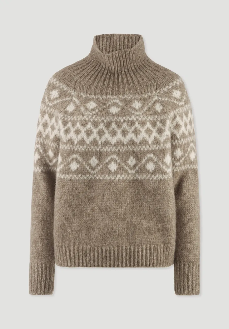 hessnatur Strick Pullover Relaxed aus Alpaka mit Bio-Baumwolle von naturcamel Sale