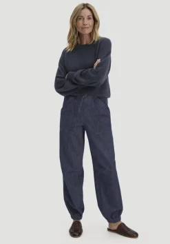 hessnatur Strick Pullover Relaxed BETTER RECYCLING aus reinem Cashmere von marine Clearance